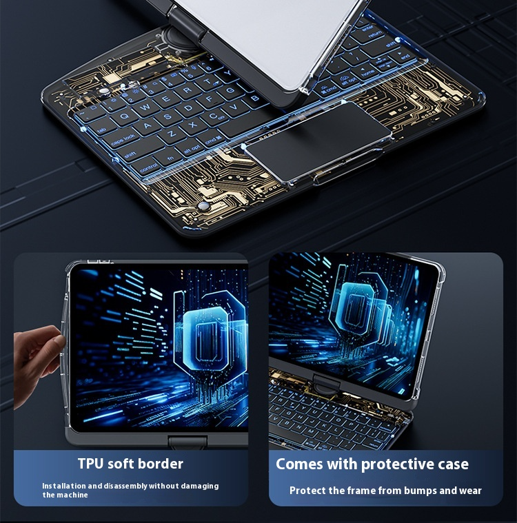 The 360° Swivel Keyboard  For IPad