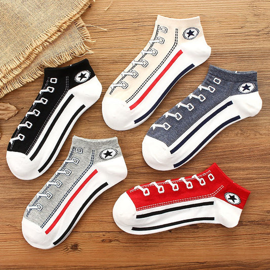 Women Combed Cotton Breathable Boat Socks