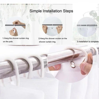 Waterproof Shower Curtain Set