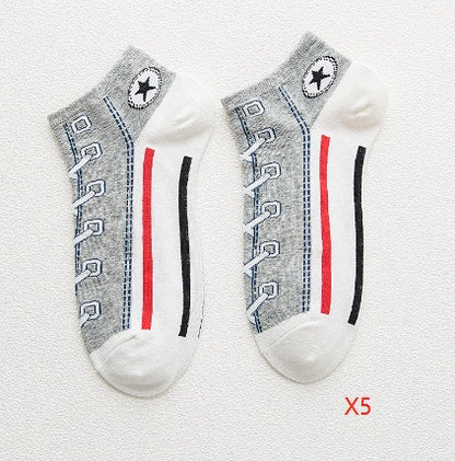 Women Combed Cotton Breathable Boat Socks