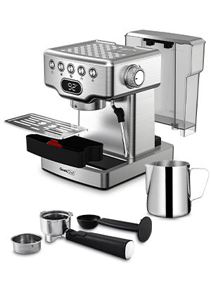 Geek Chef Espresso Machine, 20 Bar Espresso Machine With Milk Frother