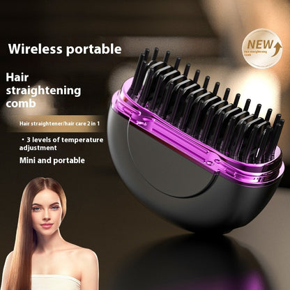 Portable USB Ceramic Hair Straightener & Curler