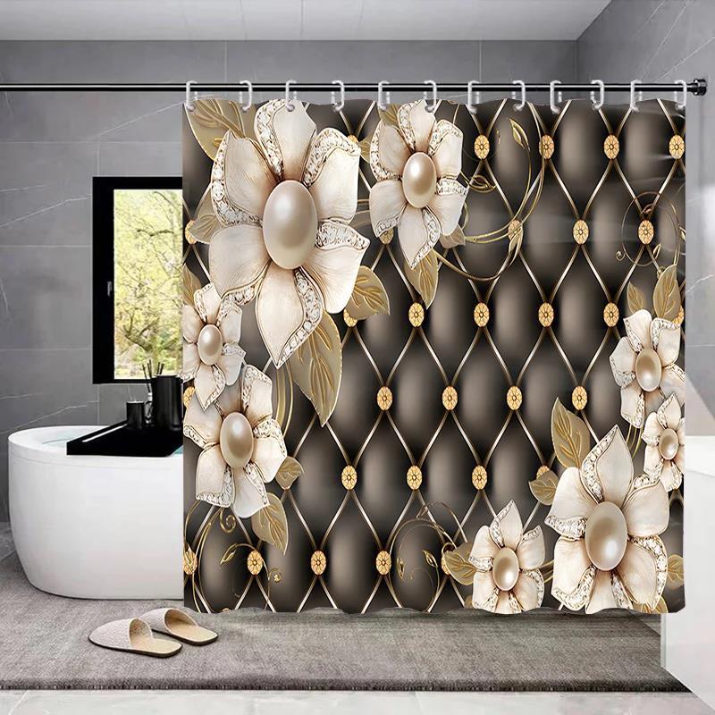 Waterproof Shower Curtain Set