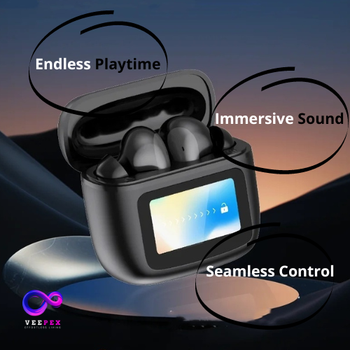 Bluetooth Headset with Touch Control and Color Screen