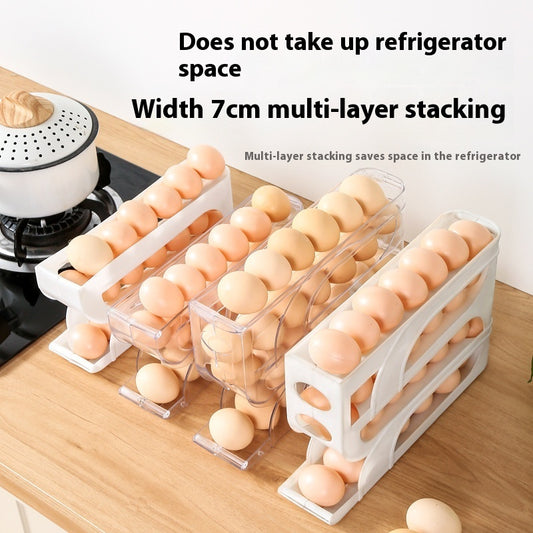 4-Layer Sliding Egg Storage Box