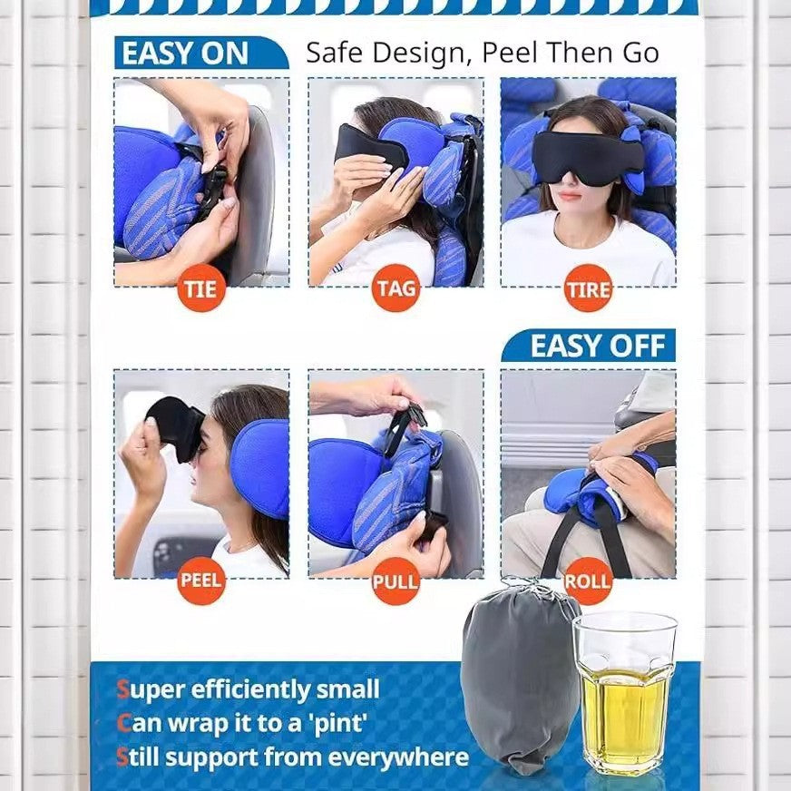 Multifunctional Traveling Pillow With Eye Mask