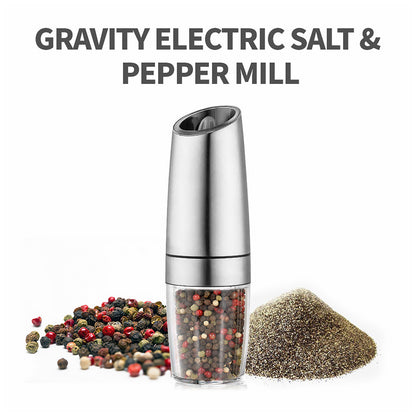 Automatic Stainless Steel Salt & Pepper Grinder