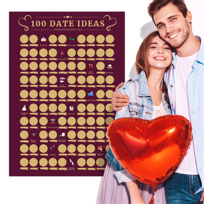 100 Things To Do Between Couples Dating Scraping Poster